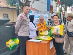 Stabilkan Harga Pangan, Polres Ciamis Gelar Gerakan Pangan Murah di Kawali