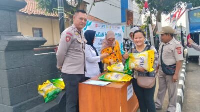 Stabilkan Harga Pangan, Polres Ciamis Gelar Gerakan Pangan Murah di Kawali