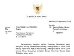 Minta Kejelasan Terkait Pilkades, Gubernur Jabar Surati Mendagri