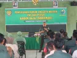 Tingkatkan Wawasan Hukum Personel, Kodim Indramayu Gelar Penyuluhan Hukum