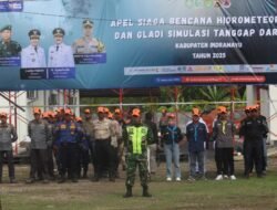 Kasdim 0616/Indramayu Hadiri Apel Siaga Bencana dan Gladi Simulasi Tanggap Darurat Tahun 2025