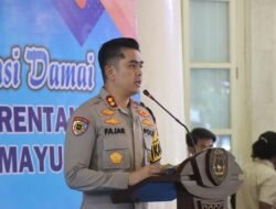 Kapolres Indramayu Hadiri Deklarasi Damai Ciptakan Kontestasi Pilwu Aman