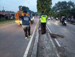 Pengendara Motor Meninggal Usai Tabrak Median Jalan di Plumbon Indramayu