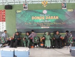 Kodim 0616/Indramayu Gelar Bakti Sosial Donor Darah Peringati HUT ke-76 Korem 063/Sunan Gunung Jati