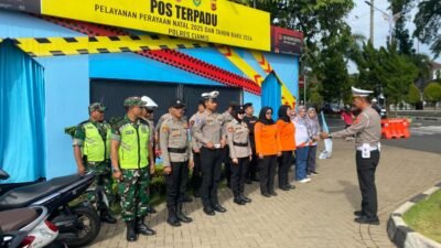 Polres Ciamis Laksanakan Apel Pagi Pos Pam Terpadu Alun-Alun, Pastikan Kesiapan Pengamanan Operasi Lilin Lodaya 2025
