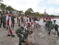 Genderang Perang Sampah Ditabuh, TNI Turun Massal Bersihkan Pesisir dan Kota
