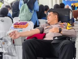 Polri Dukung Kegiatan Sosial, Kapolsek Ciamis Ikuti Donor Darah Di Acara Silaturahmi DOERVOER