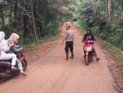 Polsek Cimaragas Monitoring Longsor di Raksabaya, Pastikan Penanganan Cepat dan Akses Jalan Aman