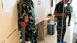 Pastikan Kenyamanan Calon Jamaah, Ratusan Personel TNI Bersihkan Asrama Haji 