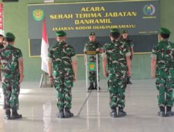 Segarkan Organisasi, Dandim 0616/Indramayu Pimpin Sertijab 3 Danramil dan Danki Produksi