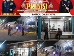 Cipkon Kamtibmas, Satuan Samapta Polres Ciamis Patroli Dialogis ke Area Obvitnas di Malam Hari